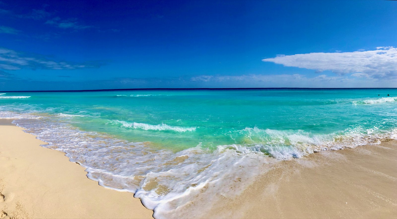 Caribbean shoreline with turquoise water