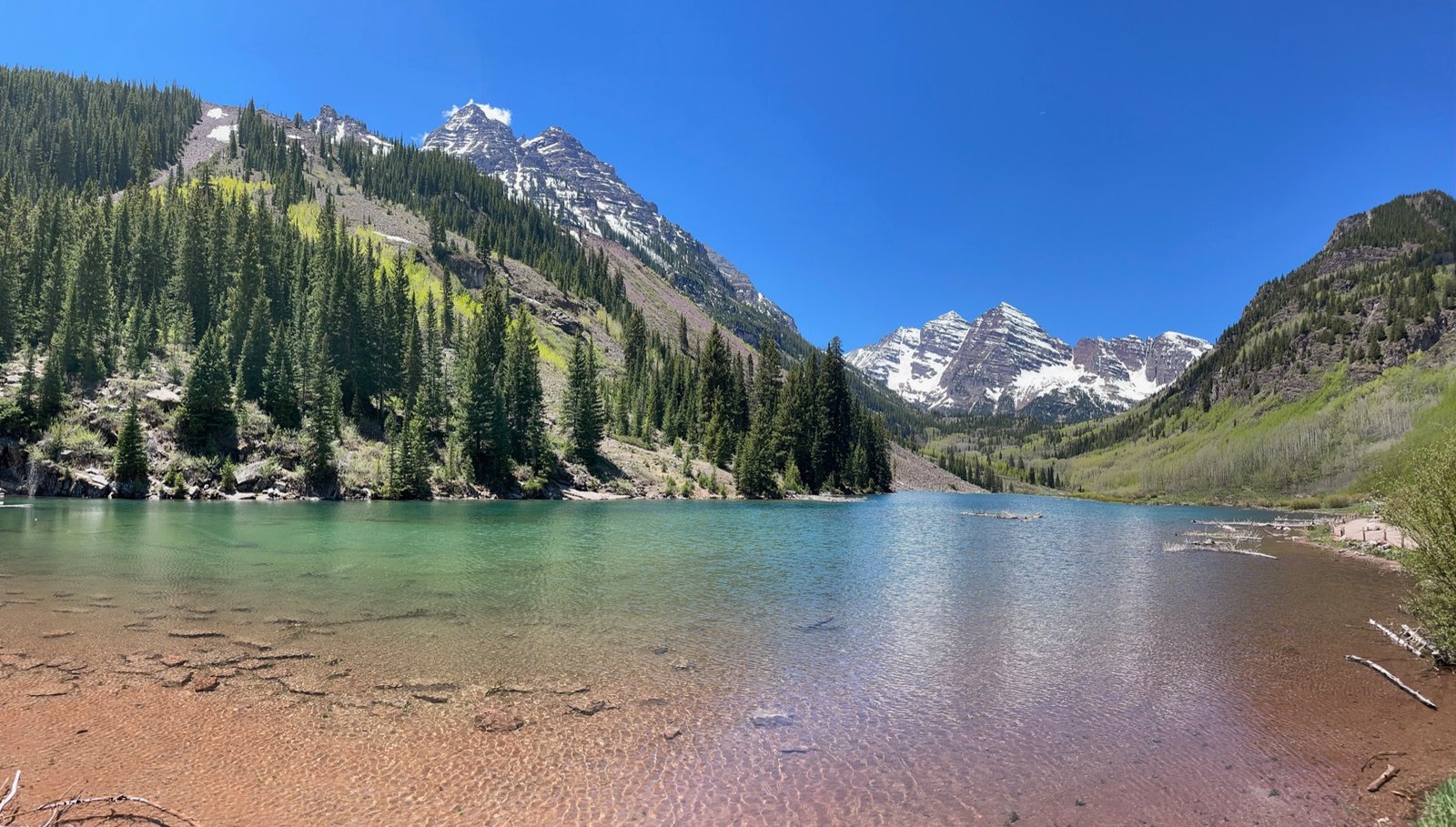 Snow-capped Colorado peaks