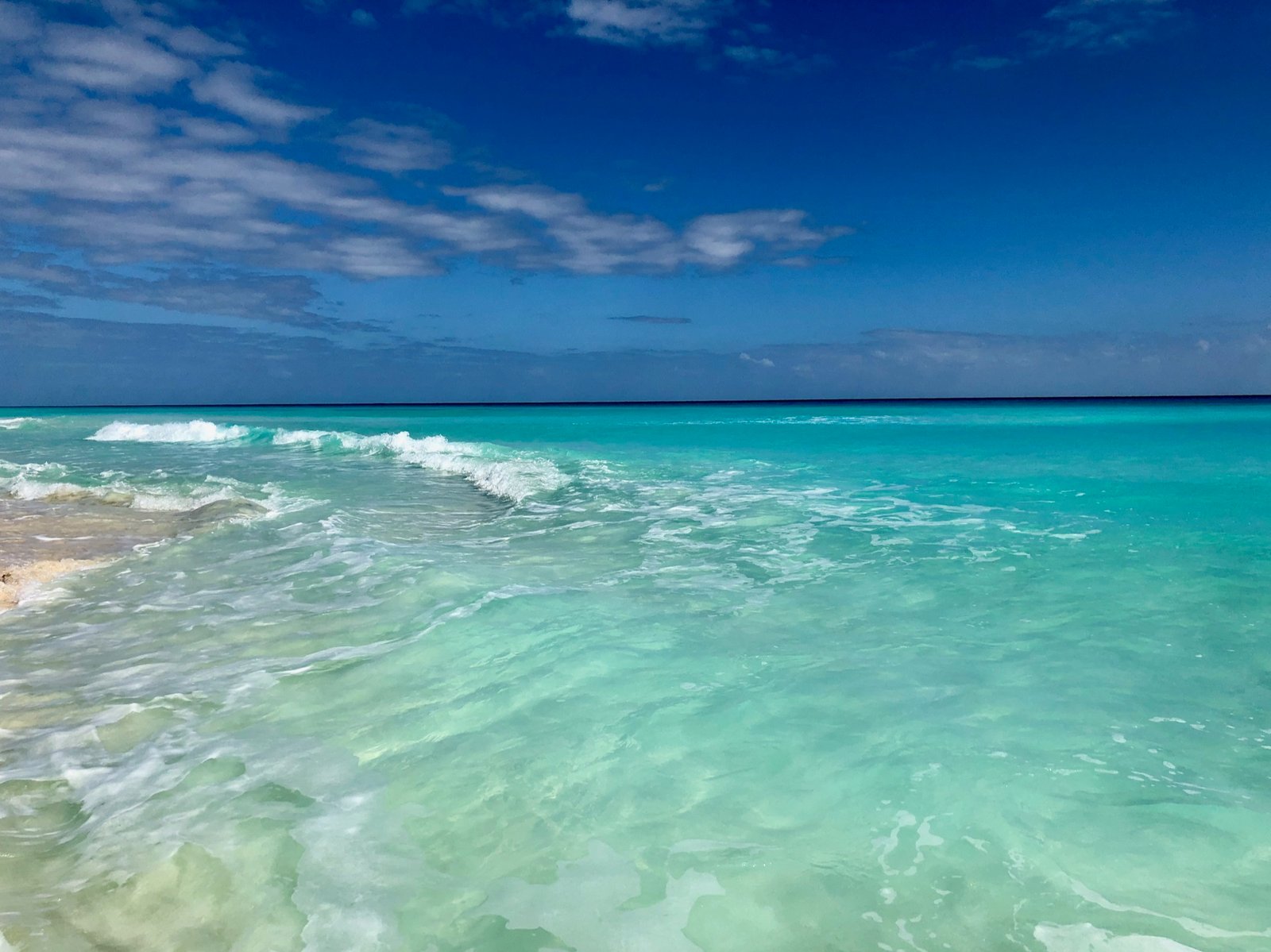Blue sky beach landscape